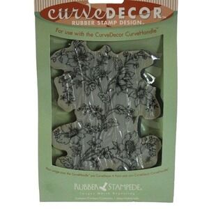 Rubber Stampede Stamps Curve Decor Stamping Art FLOWERING VINE